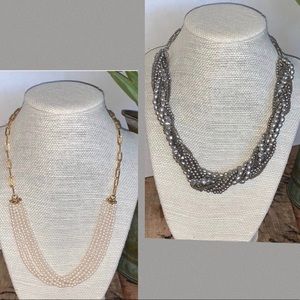 Two Ann Taylor Pearl Necklaces